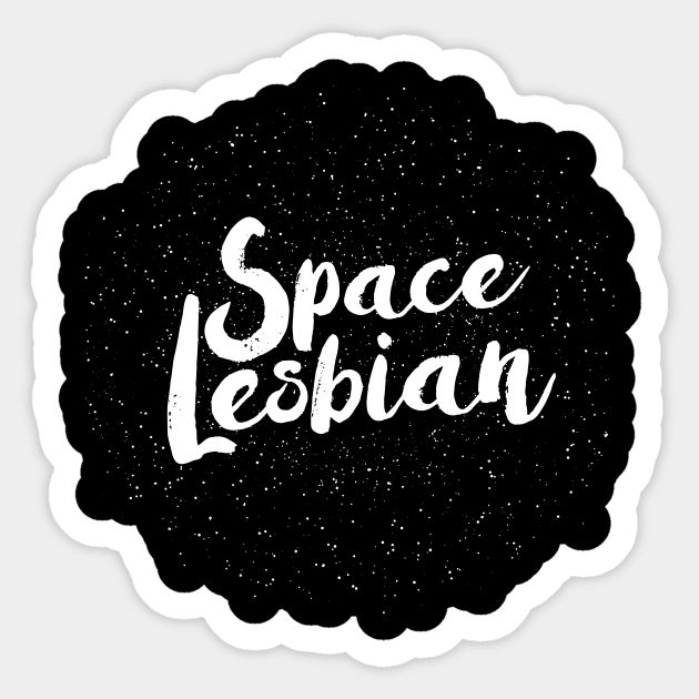 Space Lesbian Sticker by Harley C